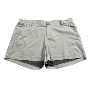 Free Fly Shorts Women L Beige Cuffed Bamboo Stretch Lightweight Outdoor 36x3.5"